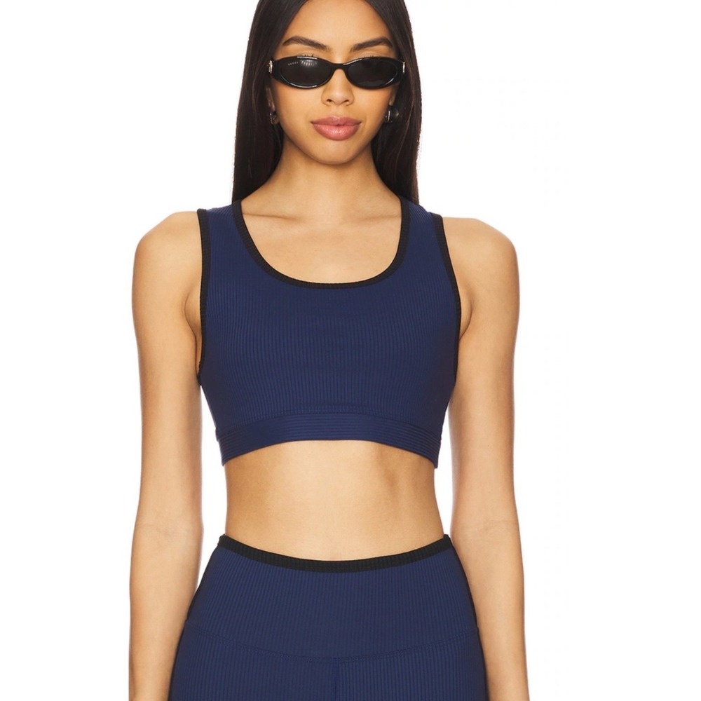 Year Of Ours Ribbed‎ Gym Bra 2.0 Womens XS Navy New TN148-NV Sports Bra